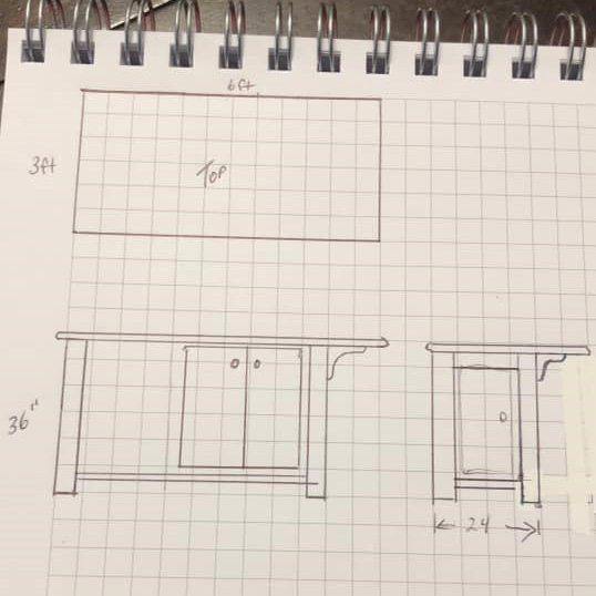 kitchen island plan